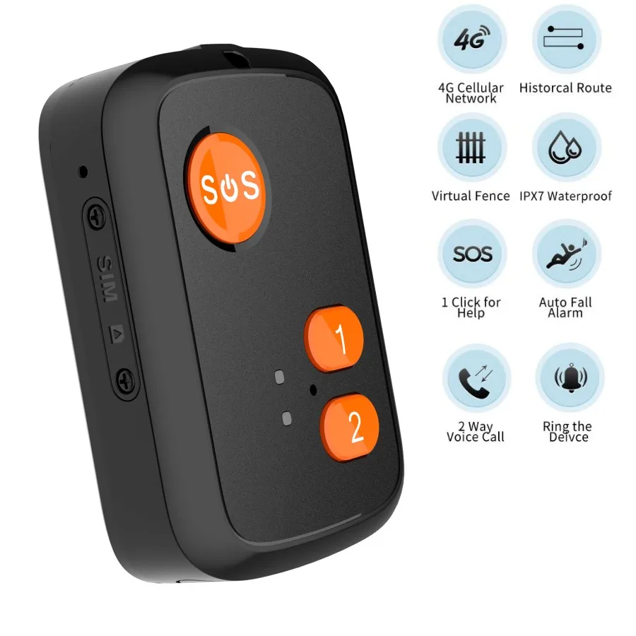 

GPS + Beidou Tracker RF-V51 WIFI Compatible with 4G LTE/3G WCDMA/2G GSM SOS Alarm Two-way Voice Tracking Artifact Waterproof