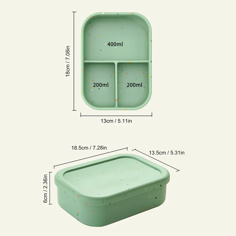 Color KidSilicone Portable Bowl Lunch Box For Baby Microwave Bento Box Feeding Fresh Food Container Feeding Children's Tableware 4