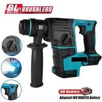 Electric Goddess Brushless Impact Hammer 21V Cordless Hammer Drill Function Multifunctional Steel Concrete Wood for Makita 18V 1