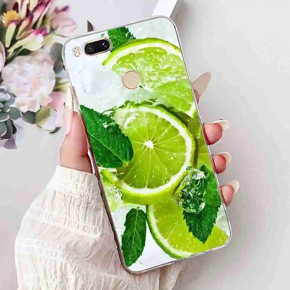 Love Pop Print TPU Soft Silicone Phone Case with Floral Design