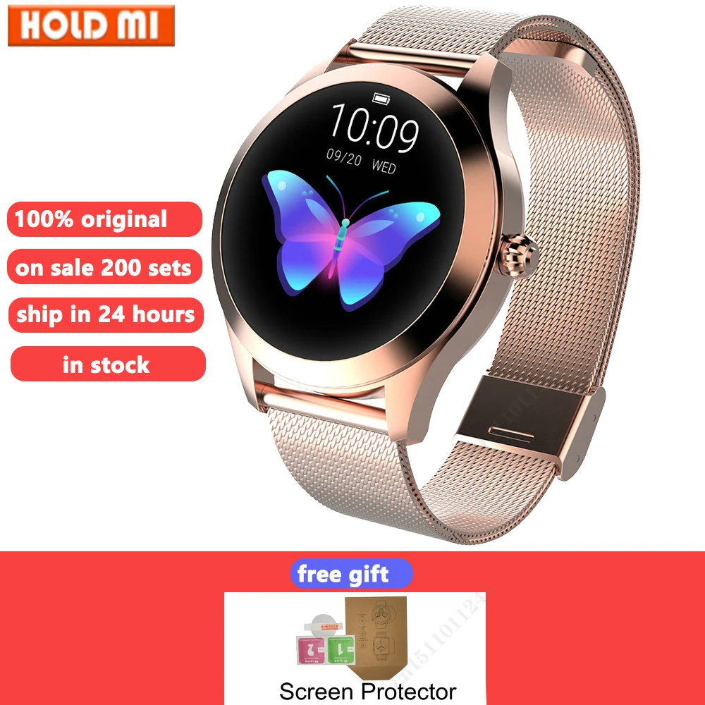 Kw10 Smart Watch Women Ip68 Waterproof Heart Rate Monitoring  Bluetooth-compatible For Android Ios Fitness Bracelet Smartwatch - Smart  Watches - AliExpress