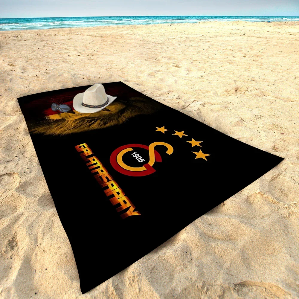 G-Galatasarays Logo Microfiber Printed Beach Towel Mountain Climbing Yoga Beach Swimming Running Absorbent Soft Towel 4