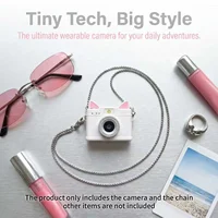 OBIJOYI Mini Digital Camera 0.96 Inch Keychain Camera Retro Support Memory Card 1080P Small Camcorder Video Recorder with Flash - Image 2