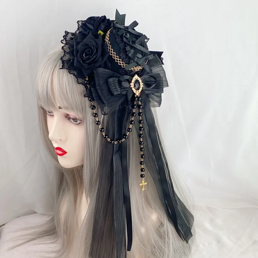 Fashion Hat Lolita Gothic Flat Hat Hairware Accessories
