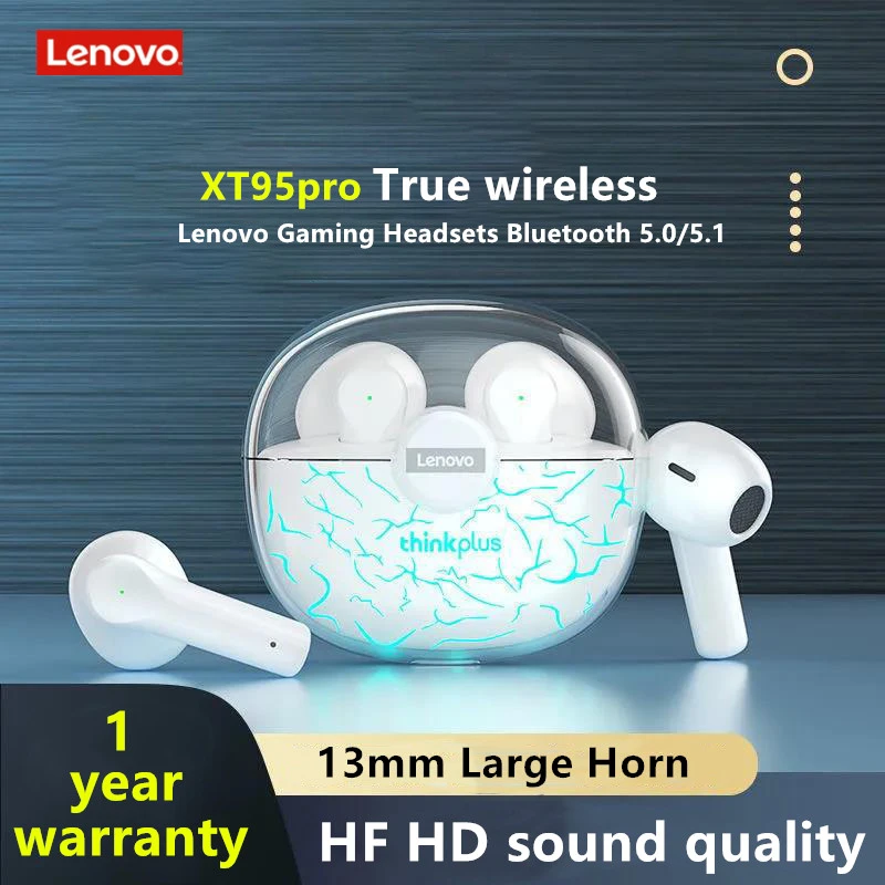 wireless earphones Lenovo XT95 Pro Bluetooth Earphone 9D HIFI Sound Sport Waterproof TWS Wireless Earbuds with Mic for iPhone Xiaomi Headphone bone conduction headphones