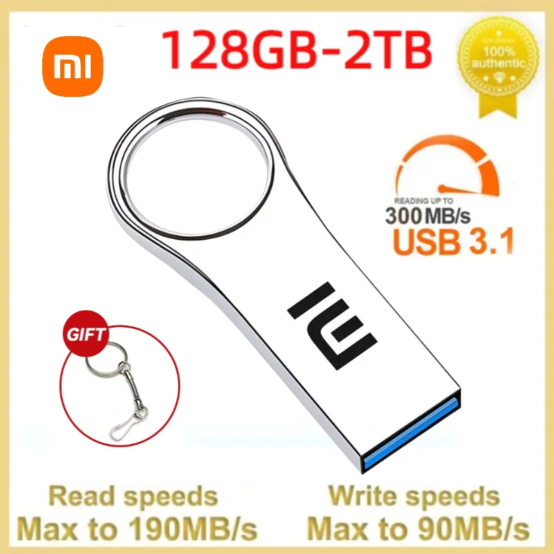 Xiaomi 2Tb Usb 3.0 Pendrive 512Gb Memory Stick Metal Usb Flash Drive 128Gb Usb 3.0 Pen Drive Ad Alta Velocità 256Gb Memorias Usb Stick