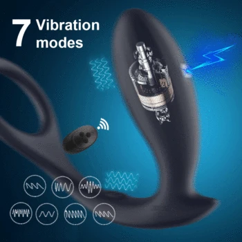 Electric Shock Prostate Massager Butt Ass Plug Anus Stimulator Delay Ejaculation Ring Anal Vibrator Dildo Adult Sex Toys for Men 2