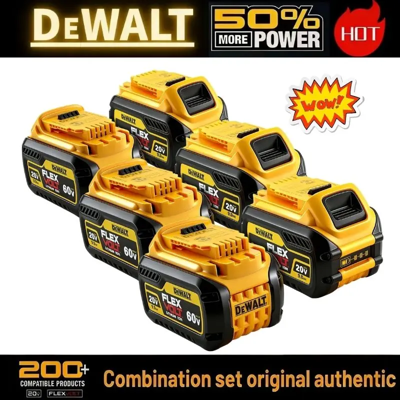 Batterie de remplacement 100% originale 20V 6.0Ah MAX pour outils électriques DeWalt DCB184 DCB181 DCB182 DCB200 20V 5A 6A 18Volt 20v. 1 Batterie de remplacement 100% originale 20V 6.0Ah MAX pour outils électriques DeWalt DCB184 DCB181 DCB182 DCB200 20V 5A 6A 18Volt 20v. 1