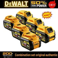 Batterie de remplacement 100% originale 20V 6.0Ah MAX pour outils électriques DeWalt DCB184 DCB181 DCB182 DCB200 20V 5A 6A 18Volt 20v. 1