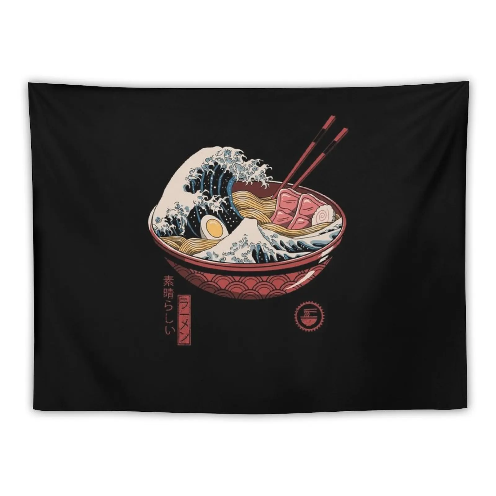 

Great Ramen Wave Tapestry Bed Room Decoration Decorative Paintings Wallpapers Home Decor Tapestry