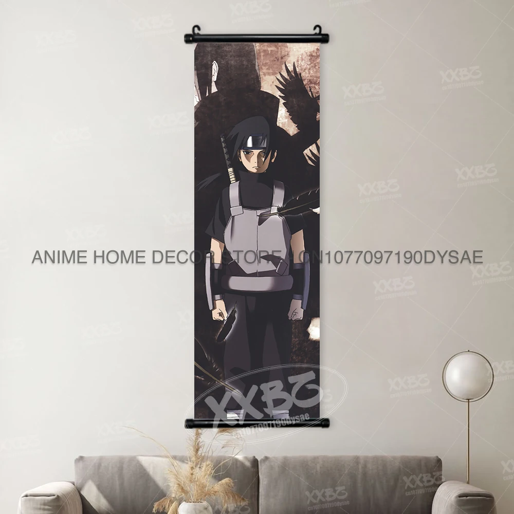 Anime Wall Art: Uchiha Itachi, Haruno Sakura, Shikamaru & Orochimaru Hanging Decor