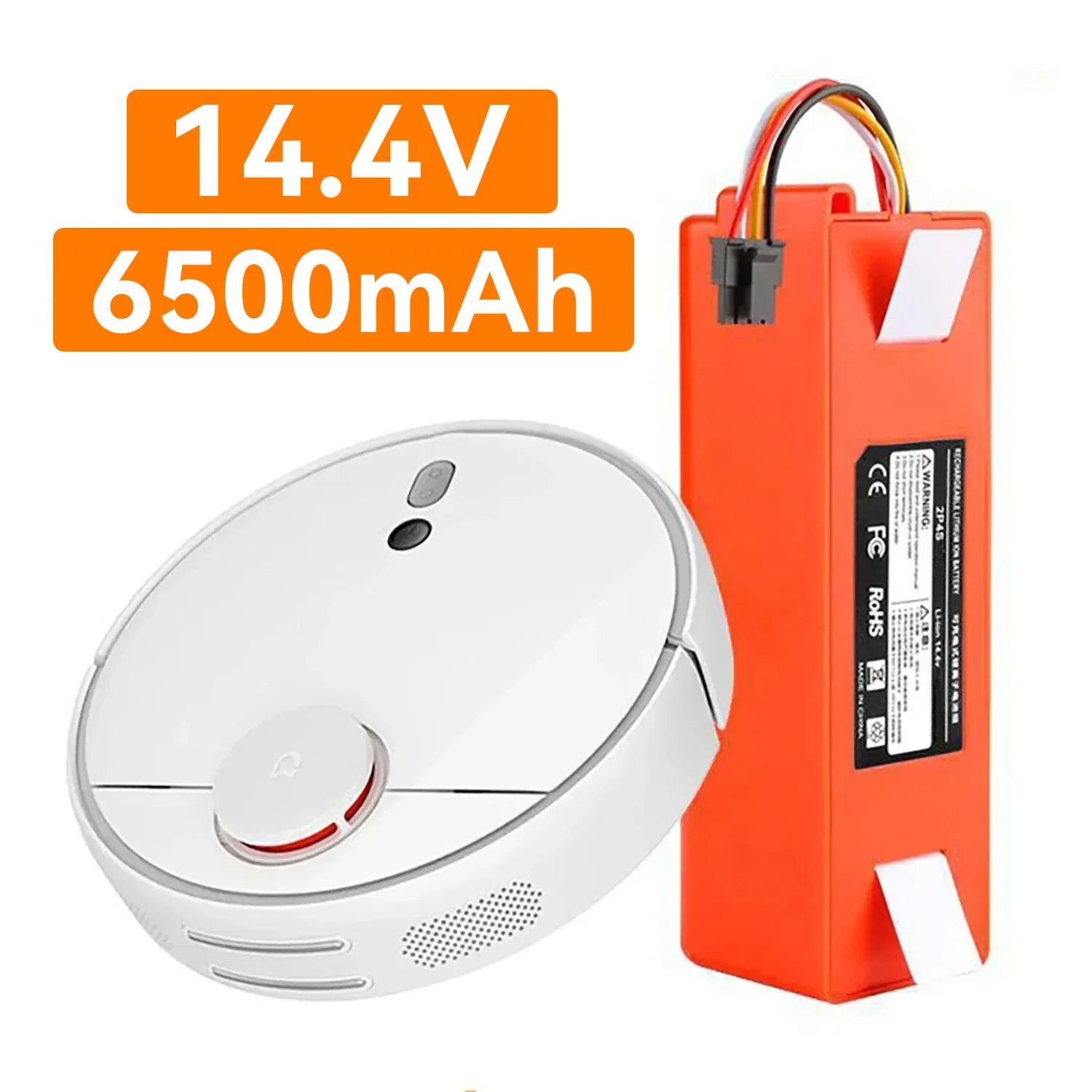 

XM-S50 14,4 V 6500mAh Xiaomi Роботизированный вакуумный сменный аккумулятор 18650 батарея для Xiaomi Roborock S55 S60 S65 S50 S51 S5 MAX S6