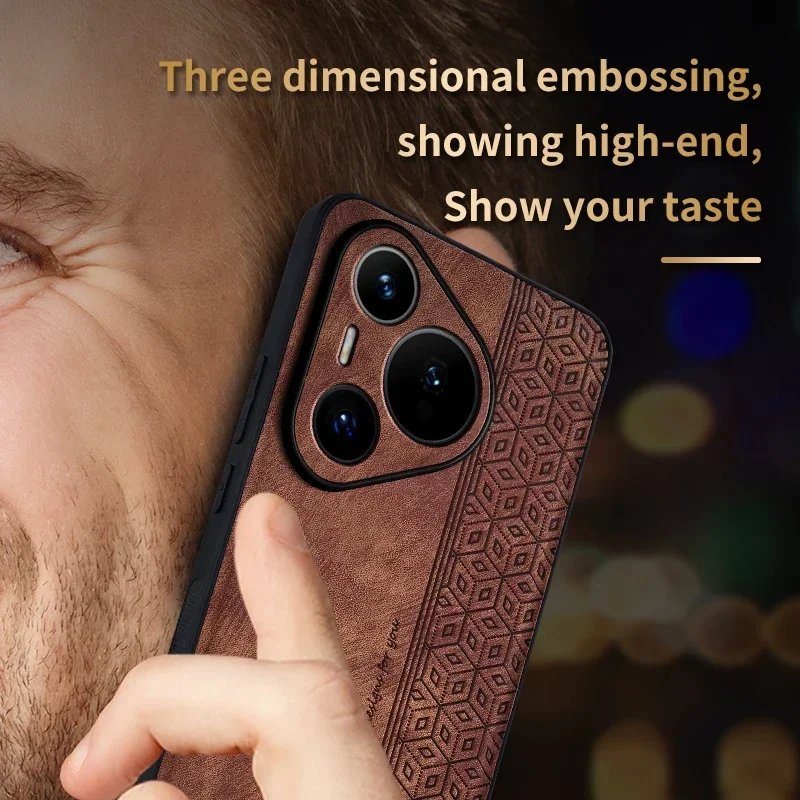 EUCAGR PU Leather Elite Shockproof Cell Phone Case - Premium Protection Series