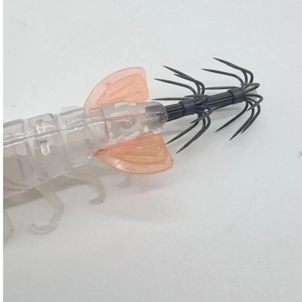 Wobbler 6.6g 80mm Squid Jig Luminous Horizontal Artificial Calamar Webfoot Wood Shrimp Slow Sinking Lure Octopus Fishing