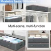 1PC Underbed Quilt Clothes Storage Bag Foldable Clothes Storage Bag Transparent Dustproof Multifunctional Travel Dormitory 2