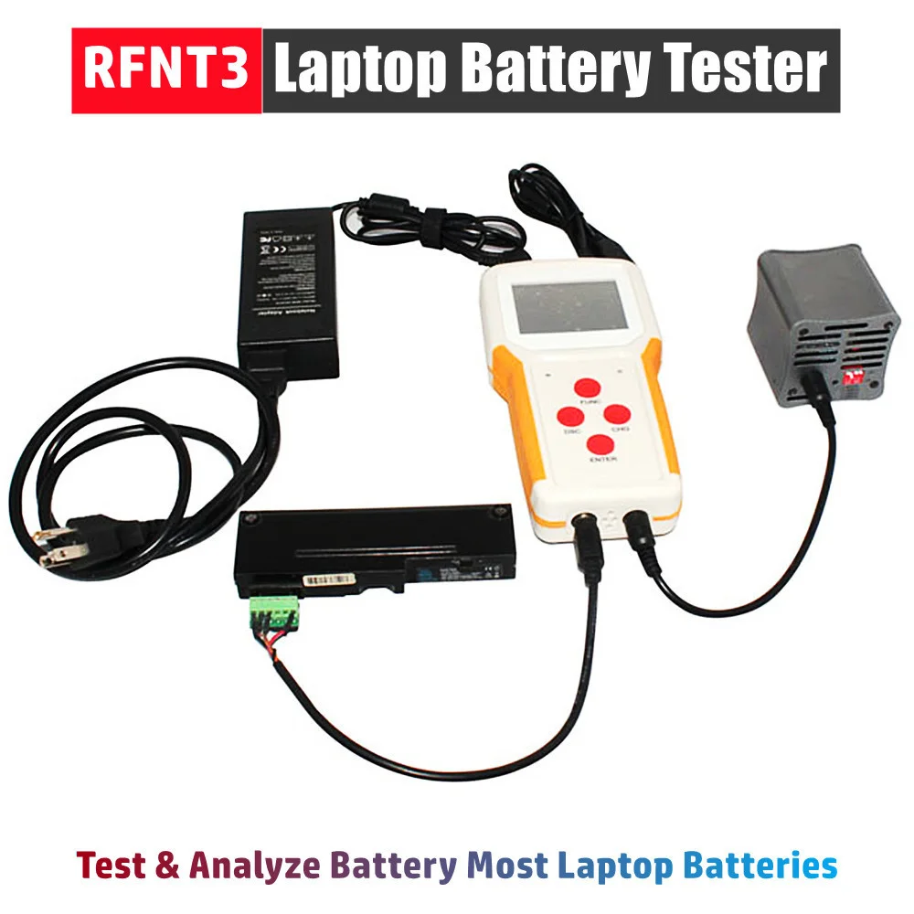 

RFNT3 Portable Laptop Battery Tester Handheld Notebook Battery Charger Discharger Computer Battery Capacity Analyzer Correction