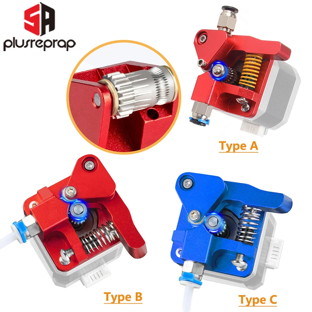 Dual Gear Extruder with Double Pulleys Direct Aluminum Extrusion for Ender 3 V2 Neo S5 CR10S-PRO 3D Printer Parts Upgraded