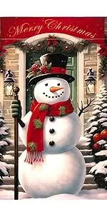 Snowman Garden Flag