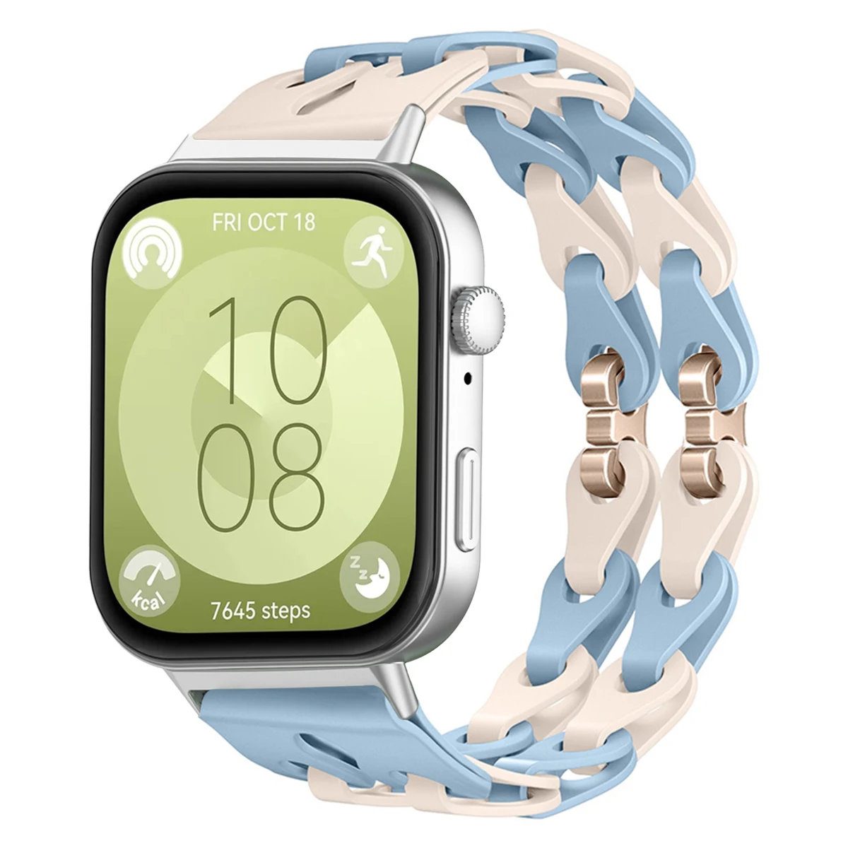 Elegant Chain Silicone Strap - Adjustable Wristband Bracelet Replacement Accessories