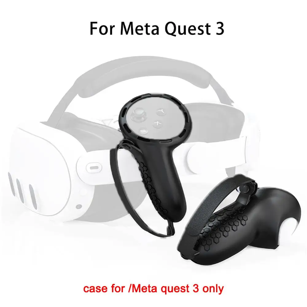 

Силиконовый защитный чехол для контроллера гарнитуры Meta Quest 3 VR аксессуары для поиска аксессуаров ручной защитный рукав A9U8