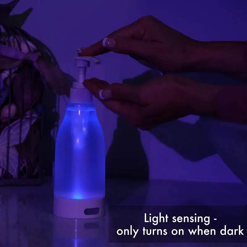 

Liquid Soap Dispenser LED Light Automatic Intelligent Sensor Induction Touchless ABS Hand Washing Dispenser For Kitchen Bathroom