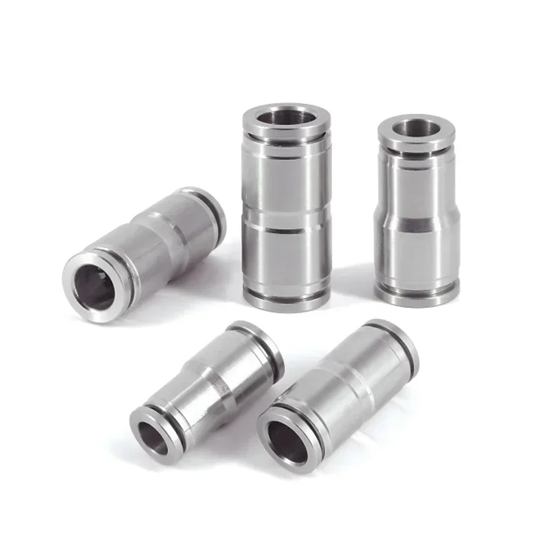 304 스테인레스 스틸 금속 공압 커넥터, PU PG 가변 직경 기관 호스, 압축기 커넥터, 4mm, 6mm, 8mm, 10mm, 12mm, 14mm, 16mm