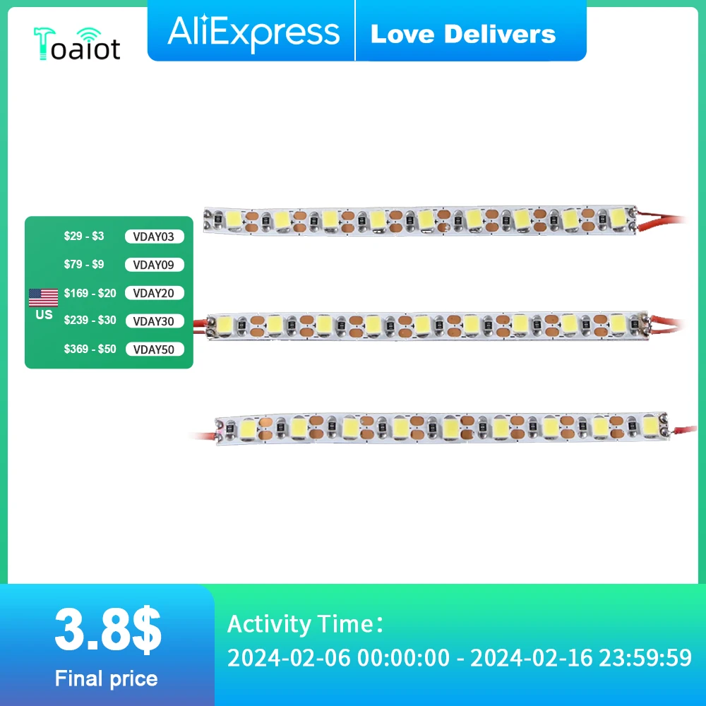 Toaiot Led Lights Strip Per Bambu Lab P1P X1 5V Ip44 Lampada Di Illuminazione Impermeabile Per Bambulab 3D Printer Led Light Bar Kit
