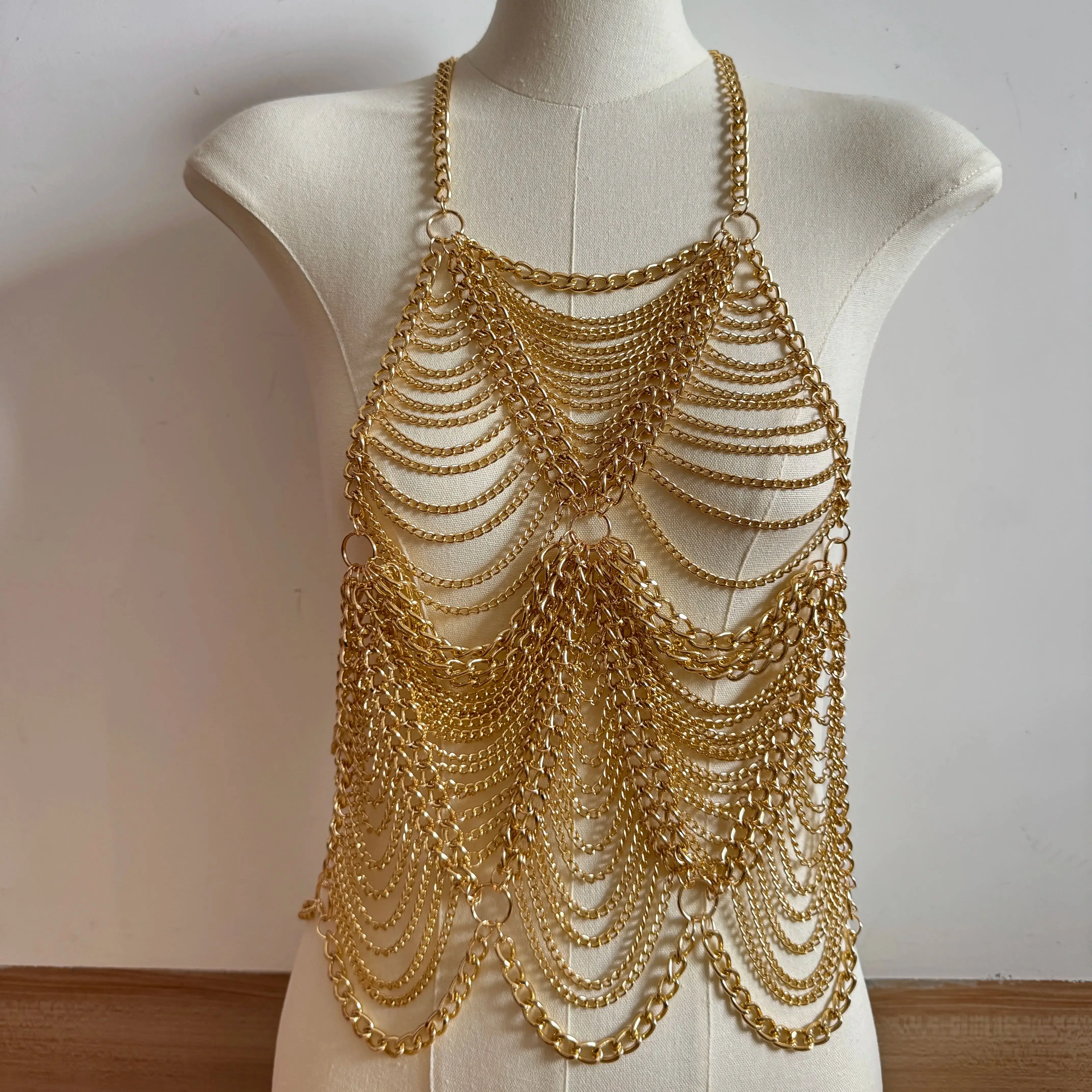 slim fit dress slacks Gold Paperclip Chain Necklace Necklaces Petra Class Pistachios main image 1