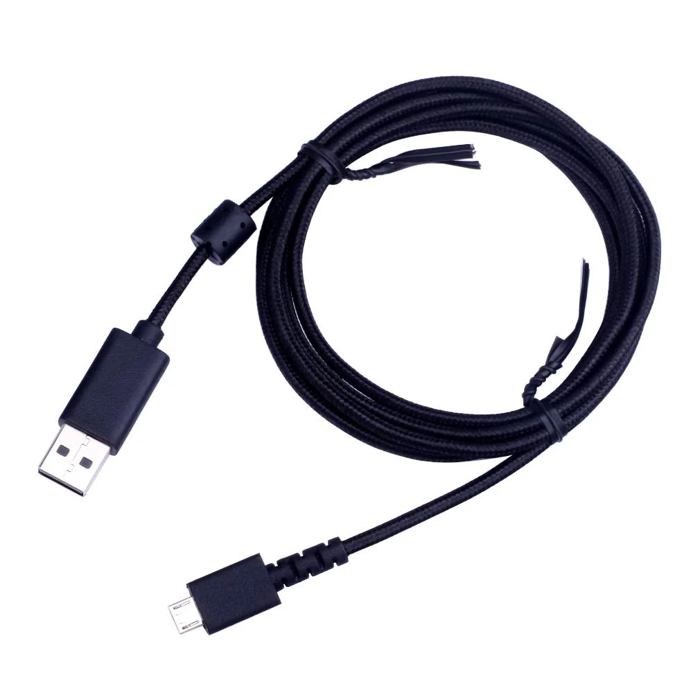 Replacement Nylon Braided Cable Micro USB Female Adapter For Logitech G915 G913 TKL Keyboard