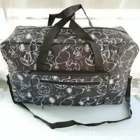 Snoopy convenient foldable travel bag duffel bag can be hung in the luggage tote bag handbag storage bag 2