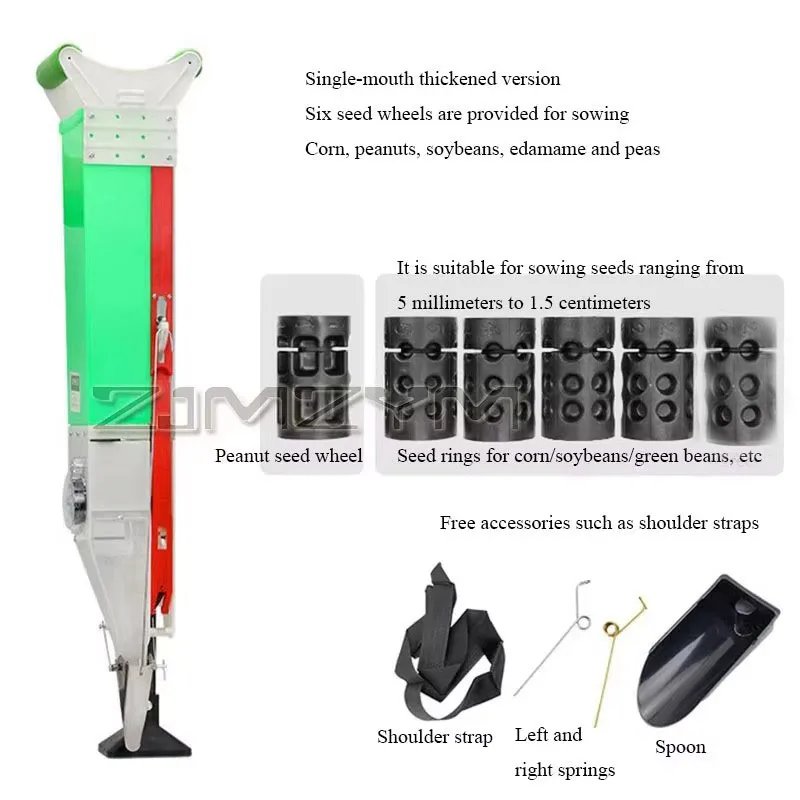 All-in-one Automatic Seeder High Efficiency Fertilizer Applicator Sweet Corn Beans Peas Vegetables Planter Horticultural Tool