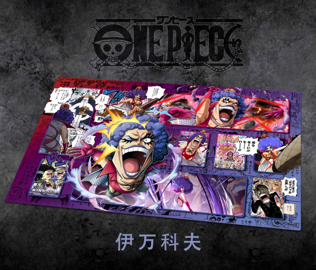 thumbnail image 1 of Figura de anime de One Piece, Marco, Luffy, Kaidou, Ace, Roronoa, Zoro, Sabo, Edward Newgate, Perona, tapete de cartas personalizado OPCG, tapete de cartas para escritorio y ratón, 1 of 5