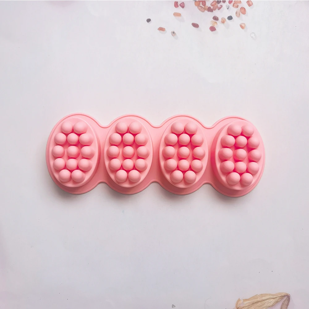 Silicone mold 1pc 3D Silicone Soap Mold Massage Shape Mold for Massage Therapy Soap Making