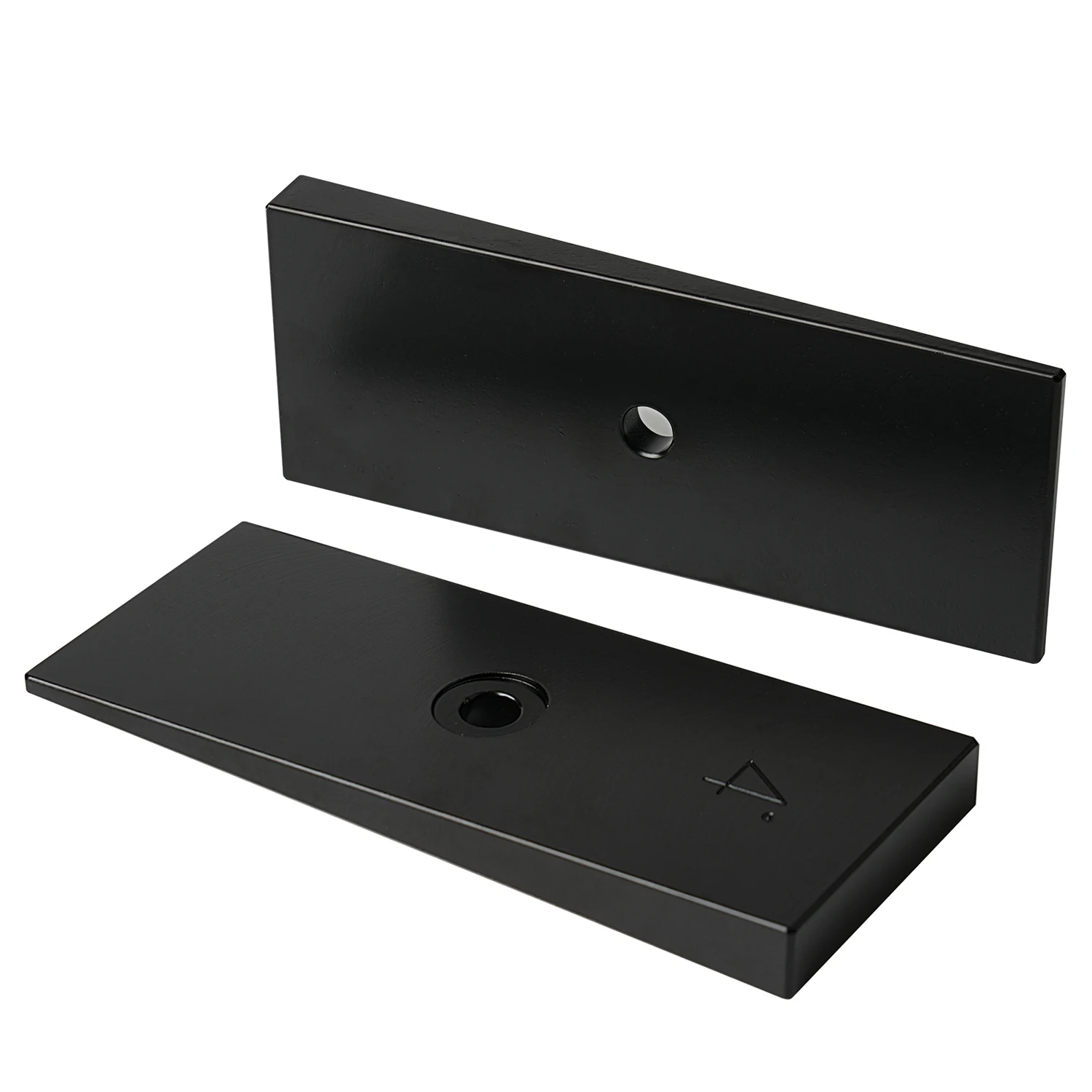2" Wide 4&deg;Degree Steel Leaf Spring Degree Shims Black silver- Set of 2