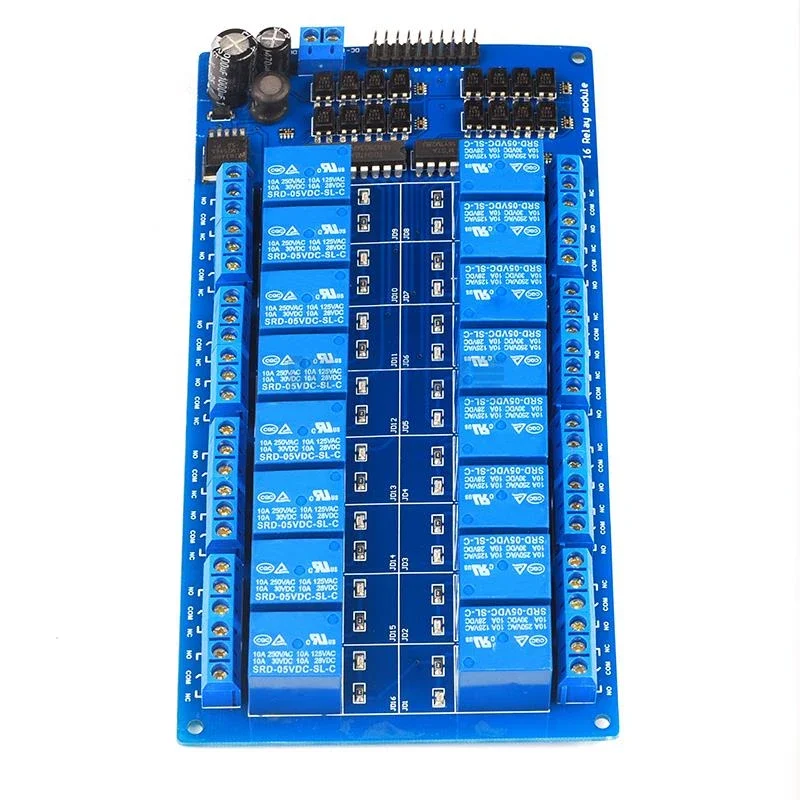 

16 Channel Relay Module Optocoupler Isolation High and Low Level Trigger PLC Control Board 5v 12v Relay Report