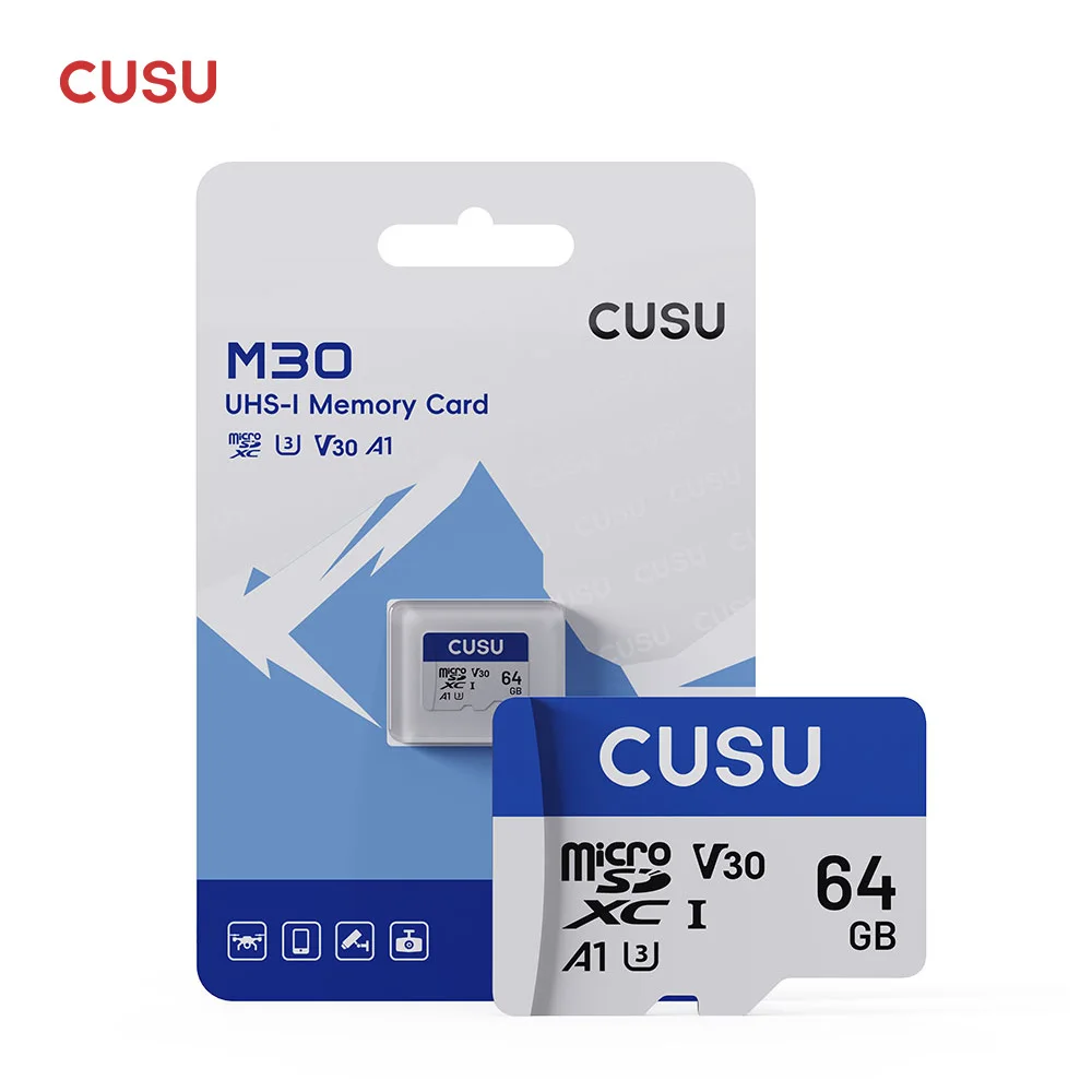 Cusus SD 카드 클래스 10 V30 U3 UHS-I, 64GB, 128GB, 256GB, 512GB, SDXC, 고속 4K, 오리지널 메모리 카드, 카메라 파일 저장용