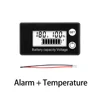 6133A LCD Battery Capacity Indicator Temperature Alarm DC 8V-100V Lead Acid Lithium LiFePO4 Voltmeter Voltage Gauge Lowe Version 6
