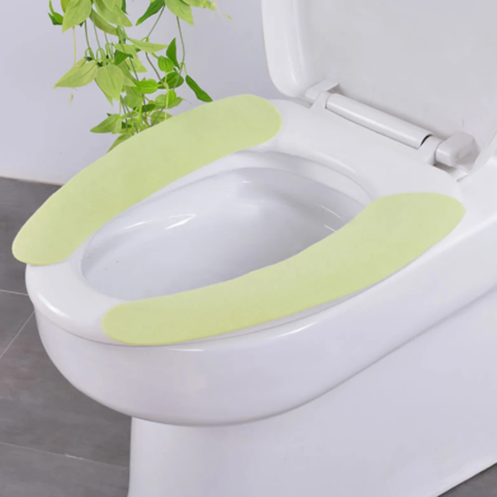 Toilet Seat Sticker Toilet Seat Cushion Washable Bathroom Insulation Cover sticky Cushion