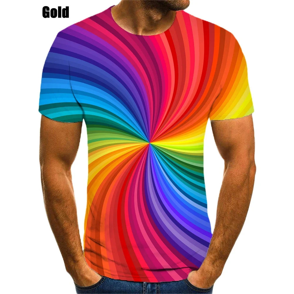 

Summer Fashion Vertigo Tee Shirt Printing Hypnotic Graphic Visual 3d T Shirt Show Rotate Shirt Men Women 3D Printed Funny T-shir