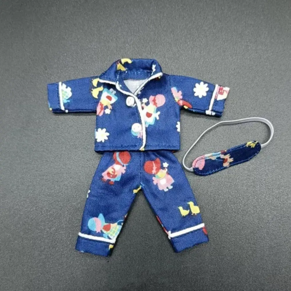 Doll Accessories Shirt Pants Doll Pajamas Eye Mask Dress Up Ob11 Sleep Clothes Changing 6 Colors Obitsu 11 Clothes Girl Gift