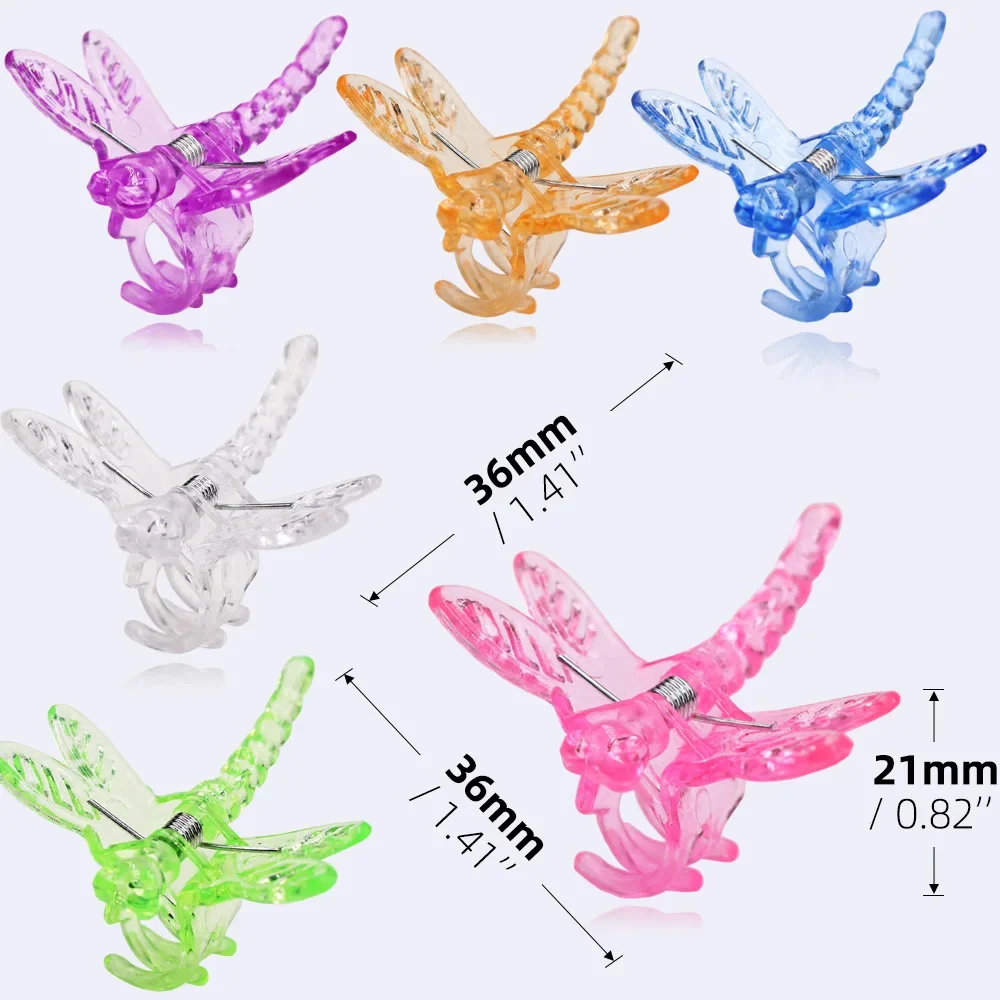 Set of 30/50/100 Dragonfly 4-Claw Plant Support Clips for Orchids and Climbing Vines