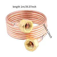 Tube de réfrigérateur bricolage tube capillaire 3mm bobine Flexible Tubes en cuivre pour armoire de réfrigération outil de matériel de réfrigérateur 6