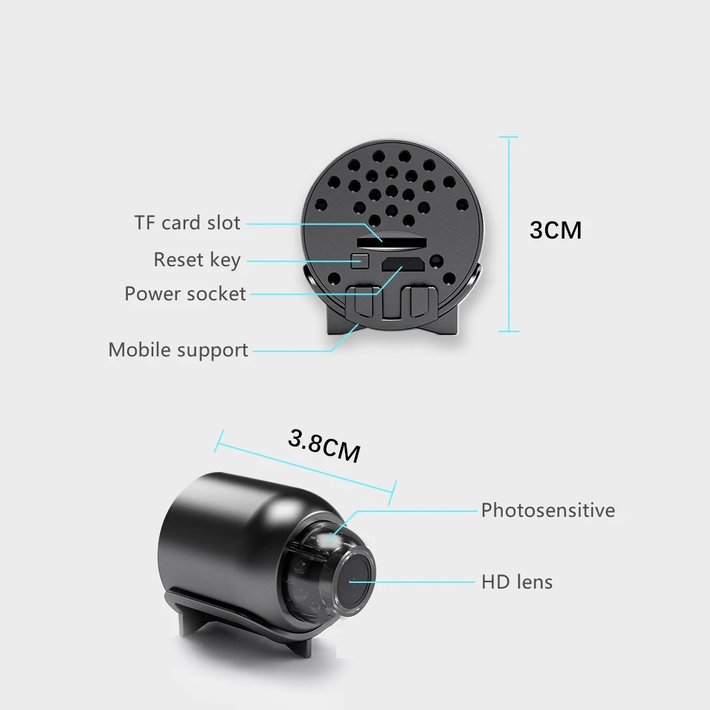 Mini Spy Camera with HD Night Vision Motion Detection NF-A9