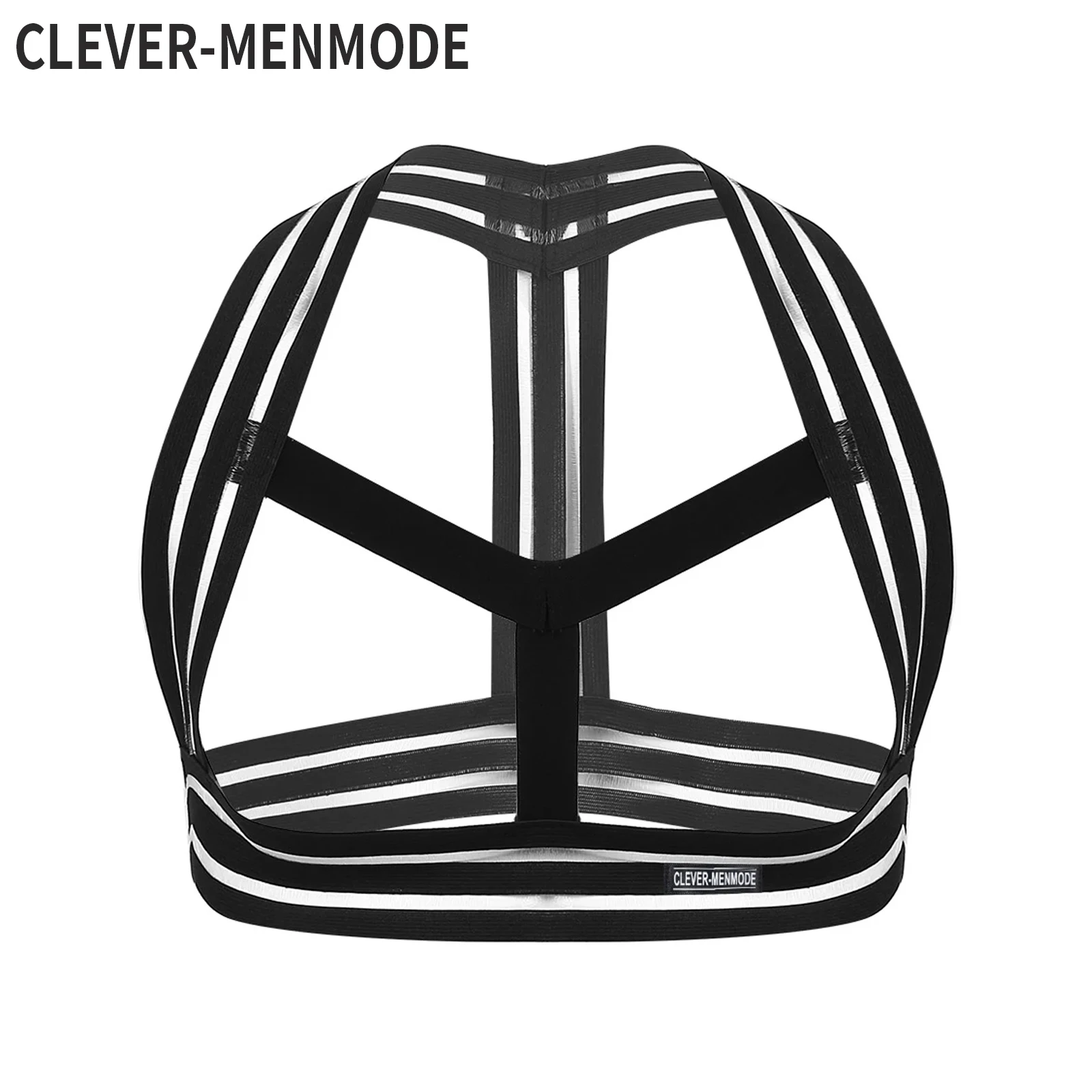 

CLEVER-MENMODE Harness Sexy Men Elastic Belt Body Lingerie Chest Shoulder Bondage Costume Muscle Straps Erotic Cosplay Club Wear