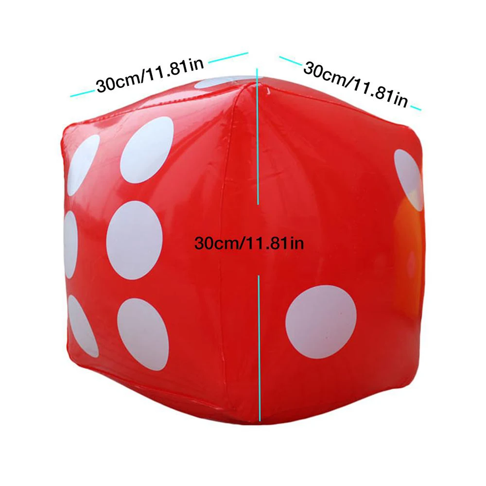 Game Dice Dice Set Acrylic Dice 1PC 30cm Giant Inflatable For Party