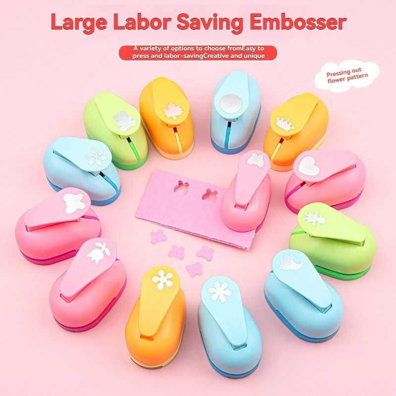 Flower Punch Furador 5*3*4.5cm Diy Paper Cut Eva Foam Maker Puncher Scrapbooking Labor Saving for Kid Hole Punch Embossing