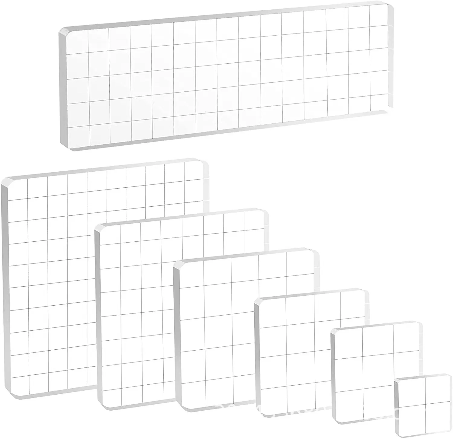 Acrylic Stamp Block Clear High Transparency for Transparent Seal Stamp DIY Scrapbooking Photo Album Decorative