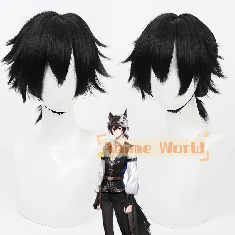 

Парик для косплея All Time Ayn, короткие черные термостойкие синтетические волосы, для Хэллоуина, вечерние ролевая игра, карнавал + бесплатная шапочка для парика