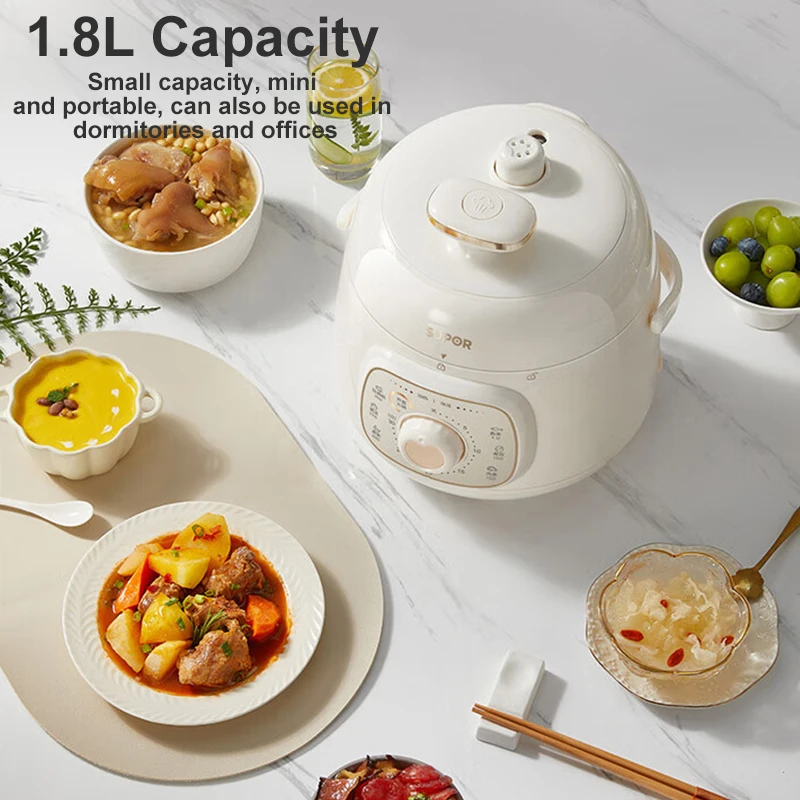SUPOR 1.8L Intelligent Electric Pressure Cooker Multifunctional Automatic Rice Cooker For Household Mini Electric Hotpot 220V