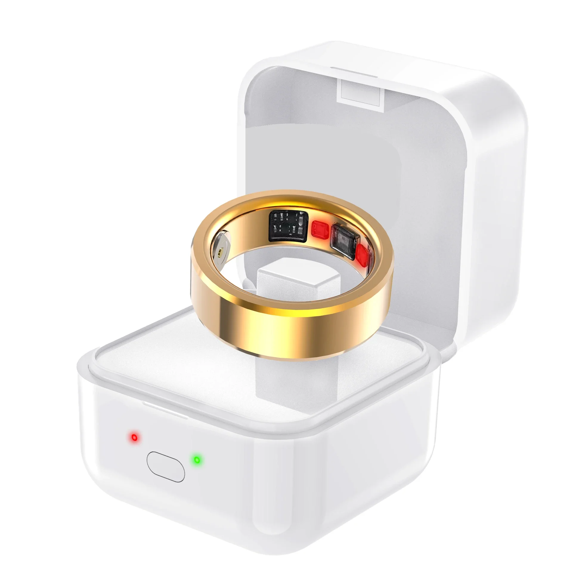 Smart Ring Health App Intelligent Monitoring Tracker Heart Rate Blood Oxygen Body Temperature Men Women IOS Android